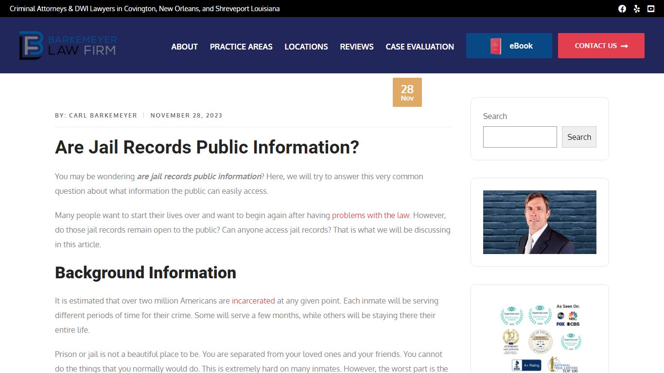 Are Jail Records Public Information? - attorneycarl.com