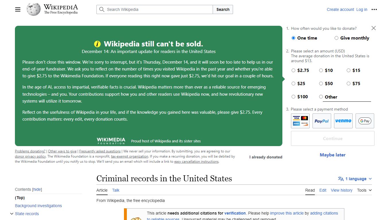 Criminal records in the United States - Wikipedia